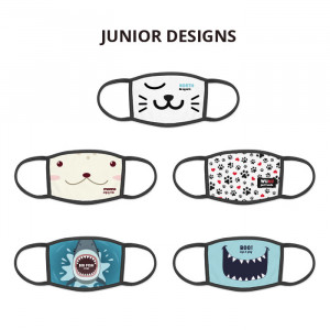 Sublimacyjna maseczka z logo , twarz SM Sublicover s-m